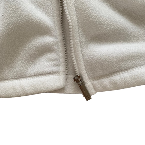 Calvin Klein white zip up collared performance long sleeve size small fleece - Picture 4 of 7
